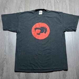 Vintage Thundercats 2002 Rare TV Show Shirt Anime Sci-Fi Xl Black Tee
